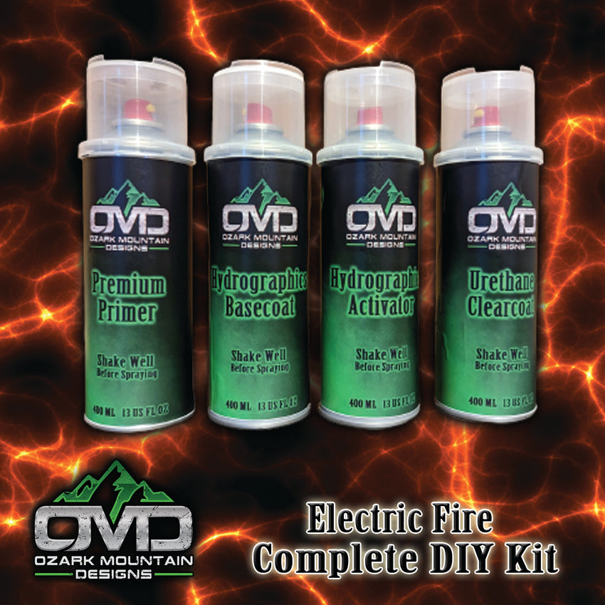 Hydrographics Aerosol DIY Dip kit - Electric Fire