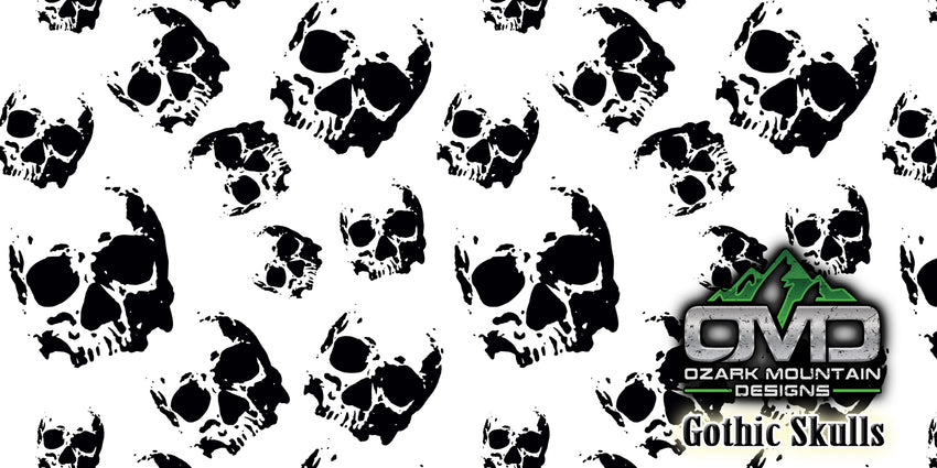 Hydrographics Aerosol DIY Dip kit - Gothic Skulls