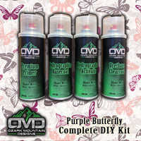 Hydrographics Aerosol DIY Dip kit - Purple Butterflys