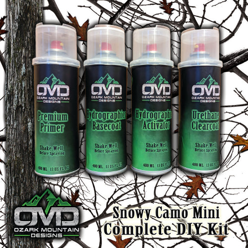 Hydrographics Aerosol DIY Dip kit - Snowy Camo Mini