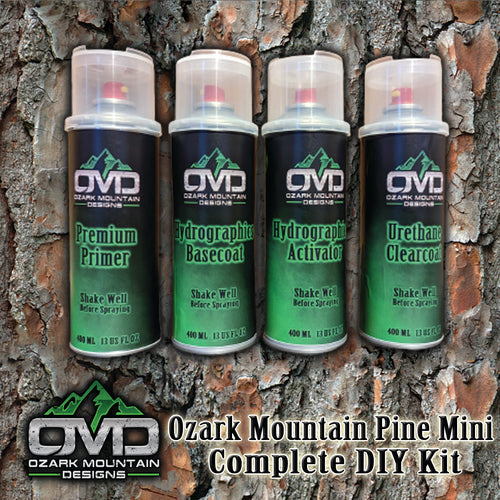 Hydrographics Aerosol DIY Dip kit - Ozark Mountain Pine Mini