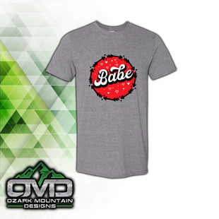 Valentines Babe Gray T-Shirt