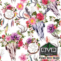 Flower Deer Skulls