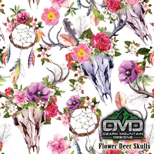 Flower Deer Skulls