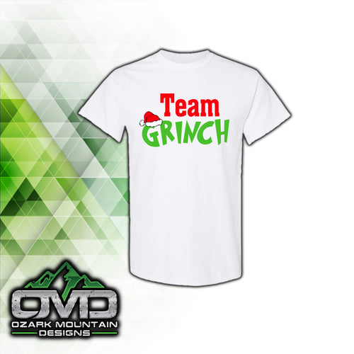 Christmas Team Grinch White T-Shirt