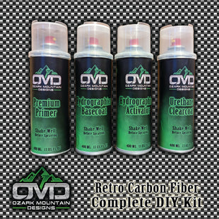 Hydrographics Aerosol DIY Dip kit - Retro Carbon Fiber