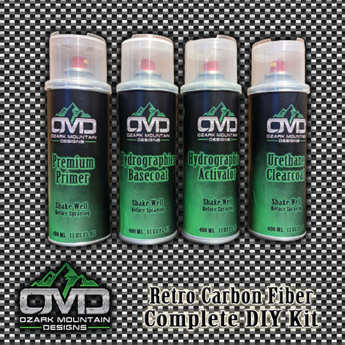 Hydrographics Aerosol DIY Dip kit - Retro Carbon Fiber