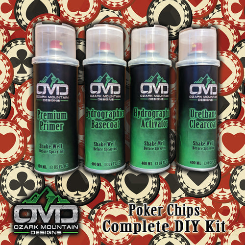 Hydrographics Aerosol DIY Dip kit - Poker Chips