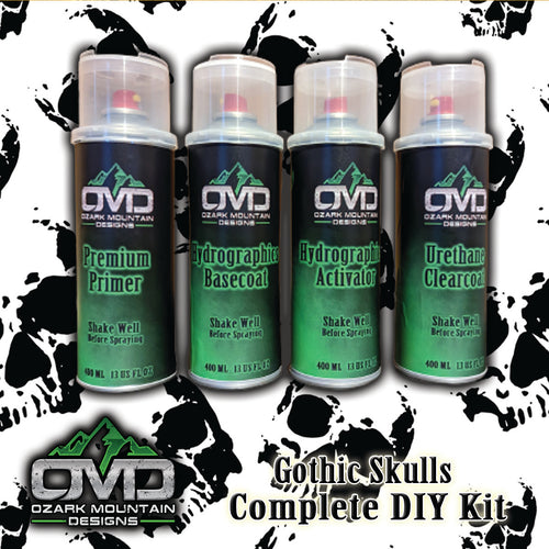 Hydrographics Aerosol DIY Dip kit - Gothic Skulls