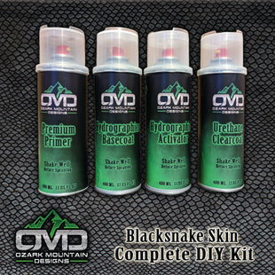 Hydrographics Aerosol DIY Dip kit - Blacksnake Skin