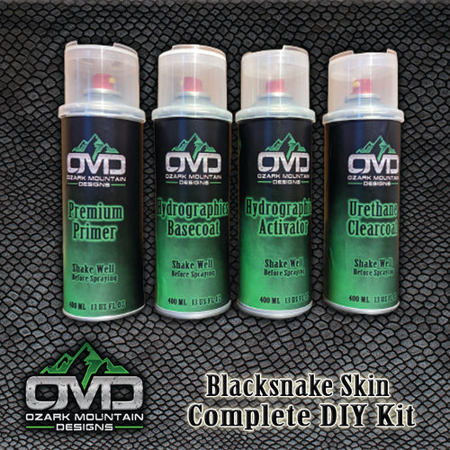Hydrographics Aerosol DIY Dip kit - Blacksnake Skin
