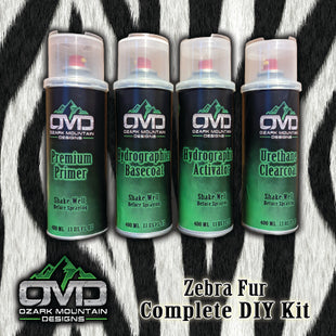 Hydrographics Aerosol DIY Dip kit - Zebra Fur