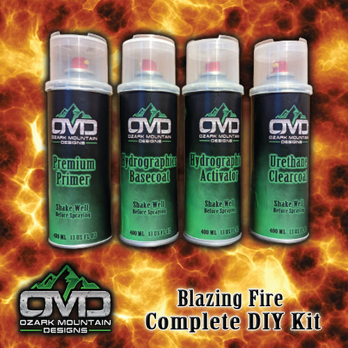 Hydrographics Aerosol DIY Dip kit - Blazing Fire