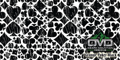 Grunge Poker Black