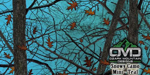 Snowy Camo Mini Teal