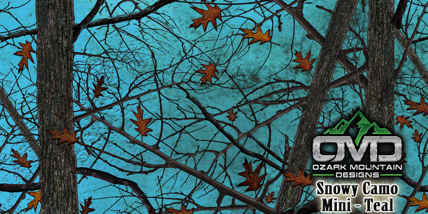Snowy Camo Mini Teal