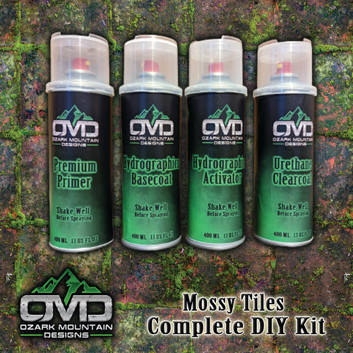 Hydrographics Aerosol DIY Dip kit - Mossy Tiles