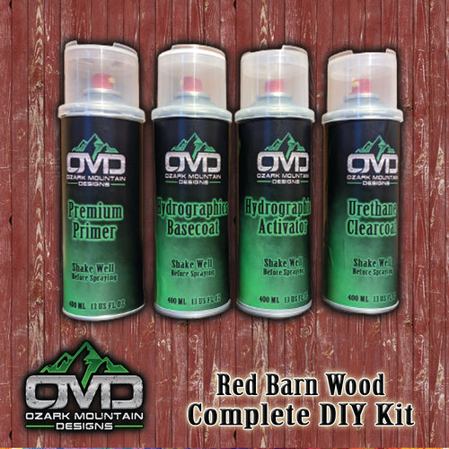 Hydrographics Aerosol DIY Dip kit - Red Barn Wood