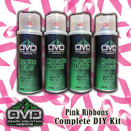 Hydrographics Aerosol DIY Dip kit - Pink Ribbons