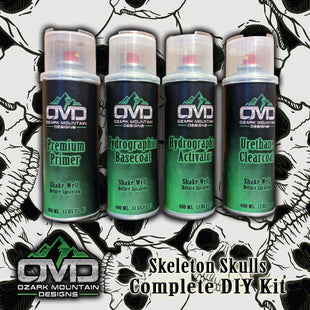 Hydrographics Aerosol DIY Dip kit - Skeleton Skulls