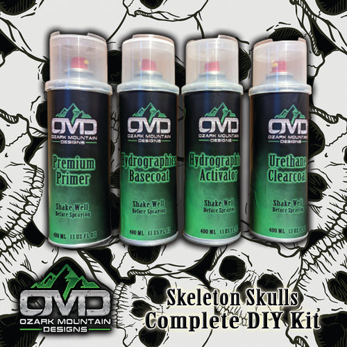 Hydrographics Aerosol DIY Dip kit - Skeleton Skulls
