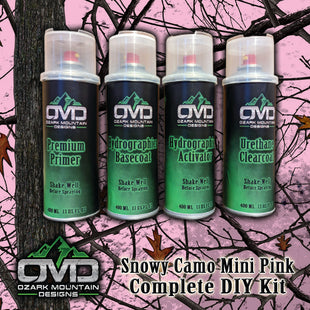 Hydrographics Aerosol DIY Dip kit - Snowy Camo Mini Pink