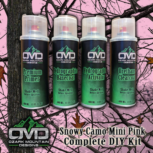 Hydrographics Aerosol DIY Dip kit - Snowy Camo Mini Pink