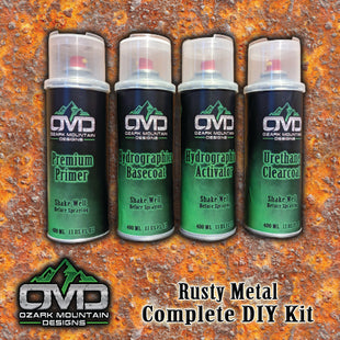 Hydrographics Aerosol DIY Dip kit - Rusty Metal