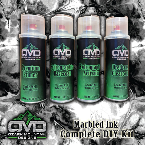 Hydrographics Aerosol DIY Dip kit - Marbled Ink