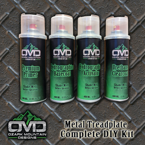 Hydrographics Aerosol DIY Dip kit - Metal Treadplate