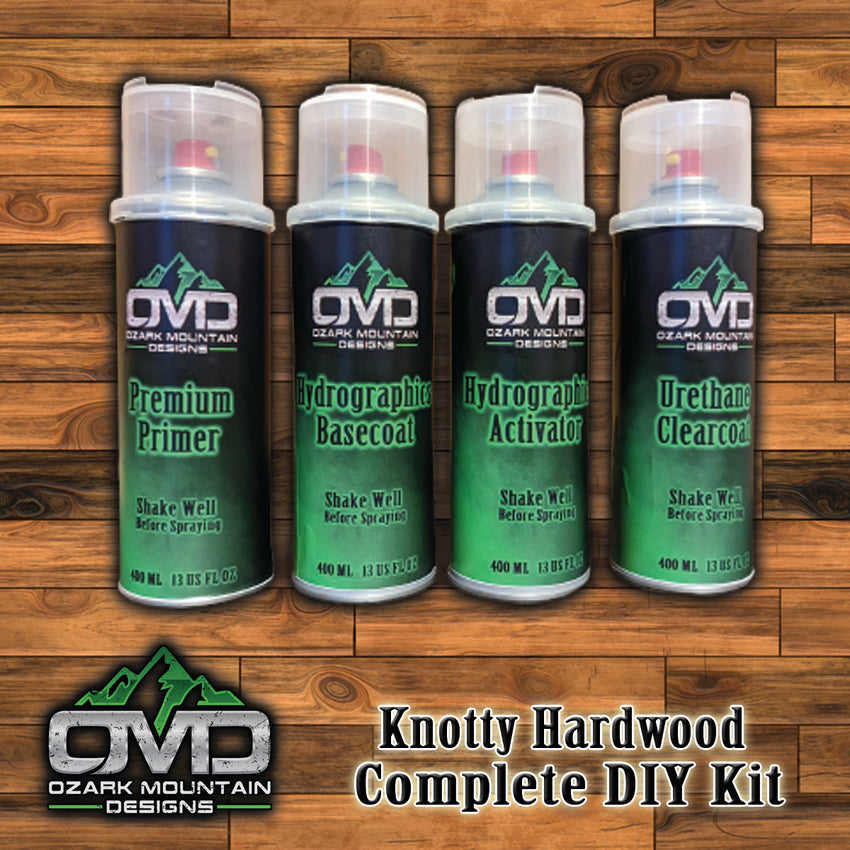 Hydrographics Aerosol DIY Dip kit - Knotty Hardwood