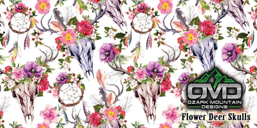 Flower Deer Skulls
