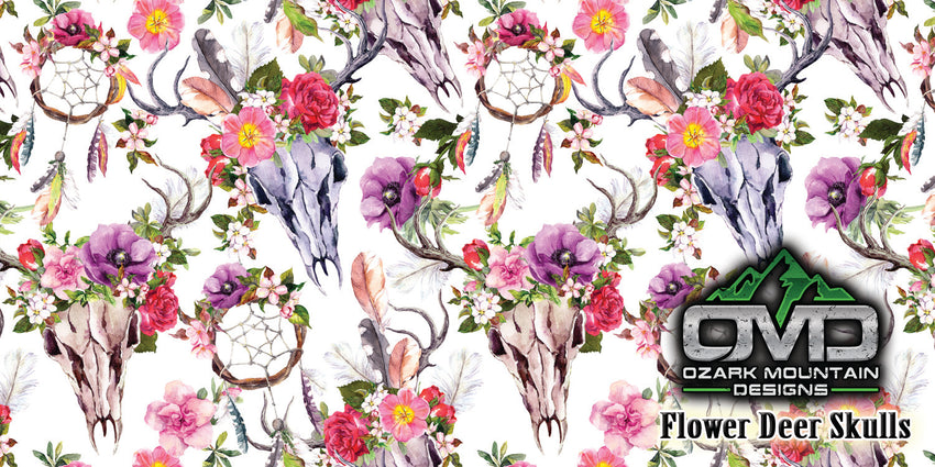Flower Deer Skulls