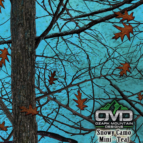 Snowy Camo Mini Teal