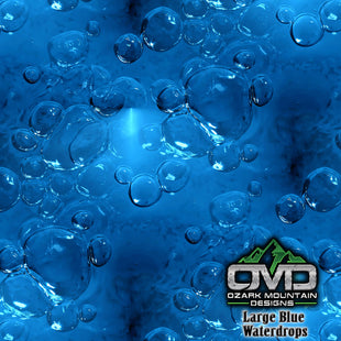 Large Blue Waterdrops