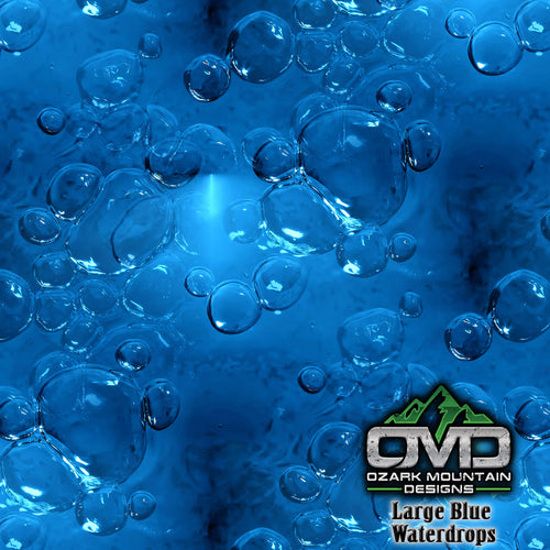 Large Blue Waterdrops