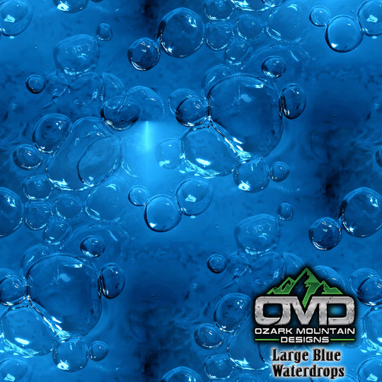 Large Blue Waterdrops