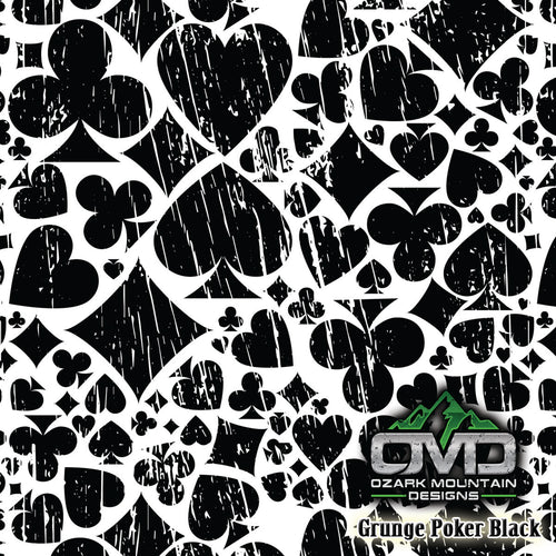 Grunge Poker Black
