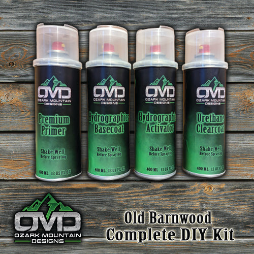 Hydrographics Aerosol DIY Dip kit - Old Barnwood