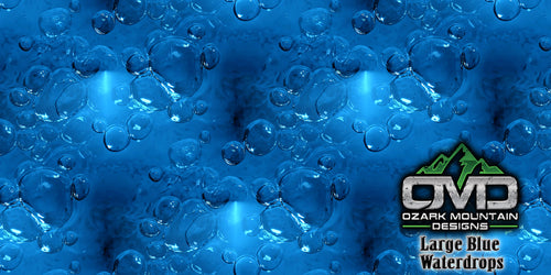 Large Blue Waterdrops