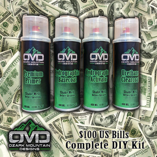 Hydrographics Aerosol DIY Dip kit - 100 US Bills