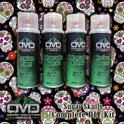 Hydrographics Aerosol DIY Dip kit - Sugar Skulls