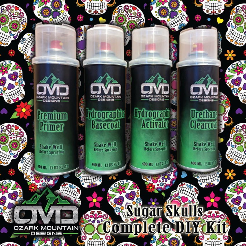 Hydrographics Aerosol DIY Dip kit - Sugar Skulls