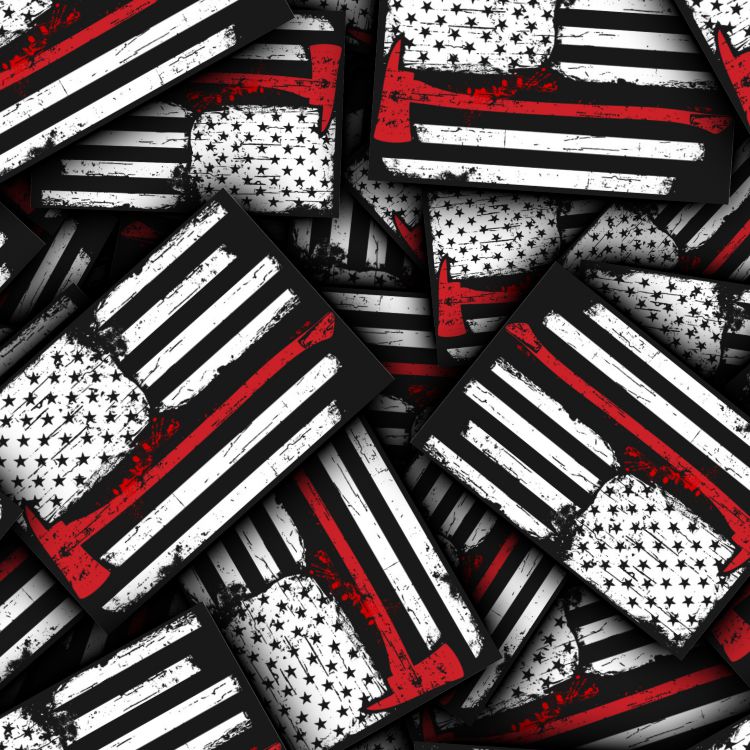 Hydrographics Aerosol DIY Dip kit - Firefighter Ax Flag