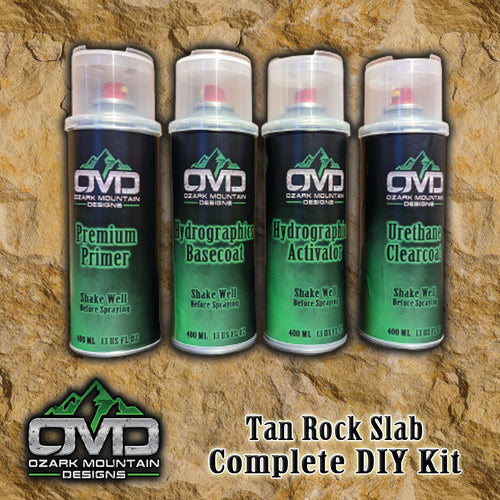 Hydrographics Aerosol DIY Dip kit - Tan Rock Slab