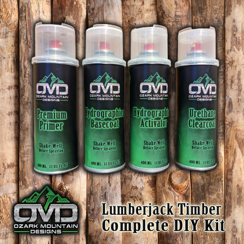 Hydrographics Aerosol DIY Dip kit - Lumberjack Timber